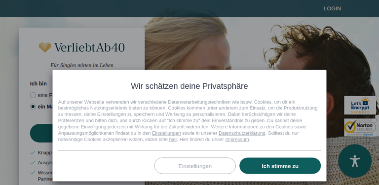 Verliebtab40.de Erfahrungen